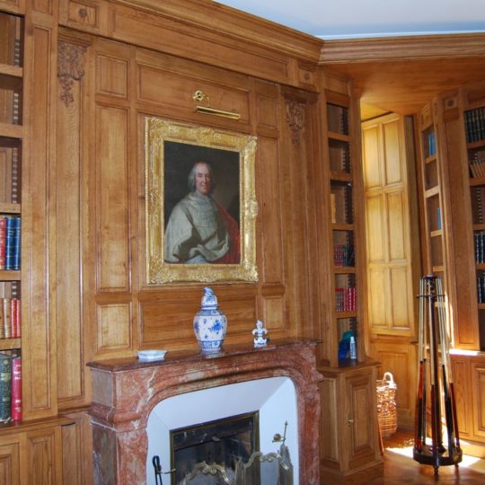 bibliotheque-style-louis-XIV-monument-historique-bichot-menuiserie